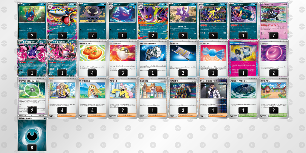 メガゲンガーex メガサメハダーex 構築済みデッキ メガサメハダーex＆メガゲンガーexデッキ(001)【-】{-} [デッキ販売