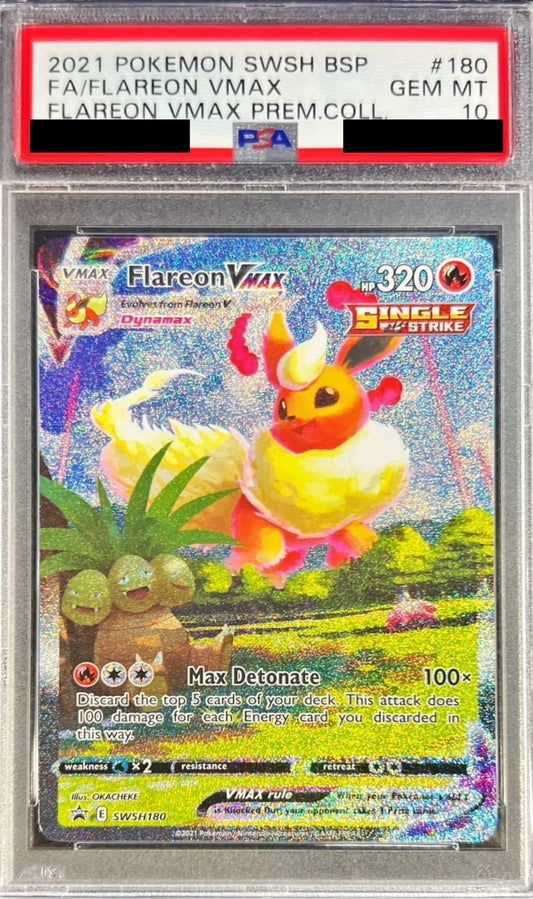 〔PSA10鑑定済〕ブースターVMAX(英語版/SA仕様)【-】{SWSH180}[PSA](Flareon)