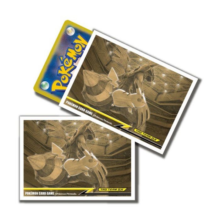 デッキシールド『ピカチュウ＆ゼクロムTAGTEAMGX(横向き/WCSイラスト)』64枚入り【サプライ】{-}[supply]