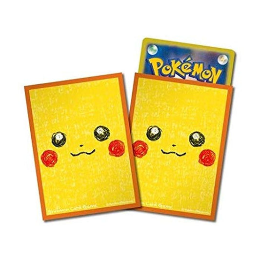 デッキシールド『ピカチュウフェイスver.2』64枚入り【サプライ】{-}[supply]