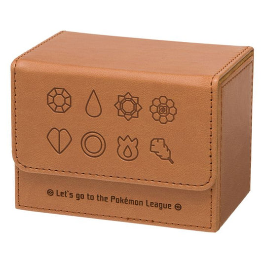 フリップデッキケース『GYM BADGES KT BROWN』【サプライ】{-}[supply]