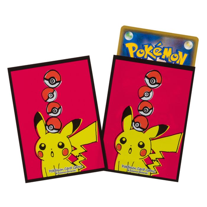 デッキシールド『Pikachu drawing』64枚入り【サプライ】{-}[supply]