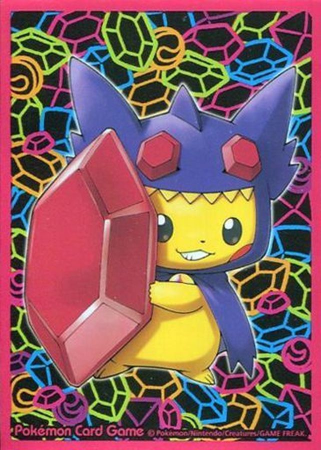 デッキシールド『メガヤミラミのポンチョを着たピカチュウ』32枚入り【サプライ】{-}[supply]