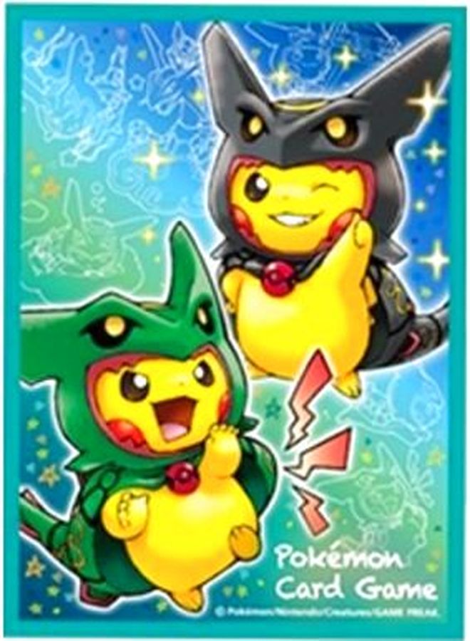 デッキシールド『レックウザポンチョを着たピカチュウ』62枚入り【サプライ】{-}[supply]