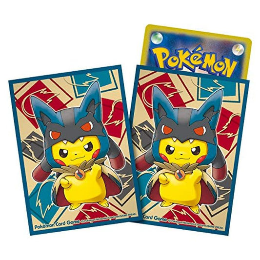 デッキシールド『メガルカリオのポンチョを着たピカチュウ』32枚入り【サプライ】{-}[supply]