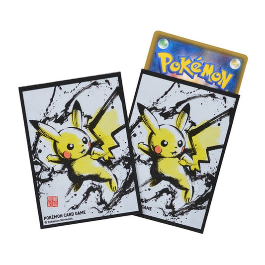 デッキシールド『墨絵列伝 ピカチュウ』64枚入り【サプライ】{-}[supply]