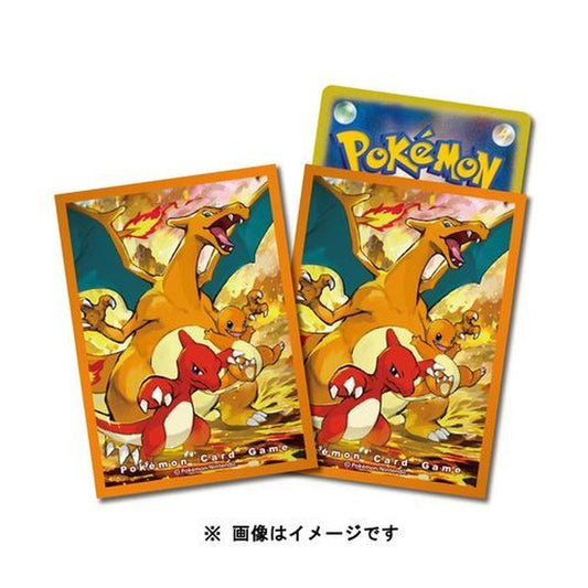 デッキシールドプレミアム・マット『進化の系譜リザードン』64枚入り【サプライ】{-}[supply]