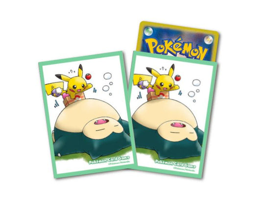 デッキシールド『カビゴン＆ピカチュウ(定期便2020年9月〜11月分)※』64枚入り【サプライ】{-}[supply]