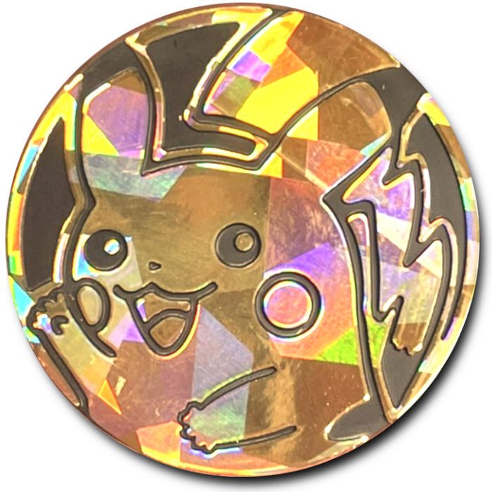 コイン『ピカチュウ(右手上げ/金:クリスタル)』【サプライ】{-}[supply]