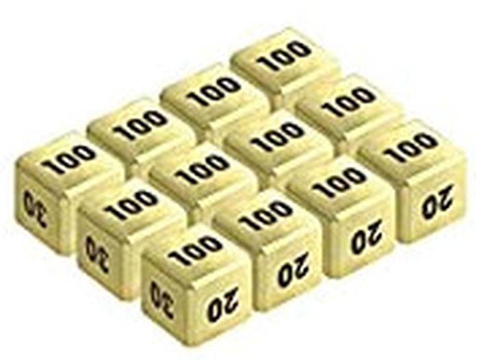 ダメカン『金属製ダメカンサイコロ(25th ANNIVERSARY GOLDEN BOX)』【サプライ】{-}[supply]