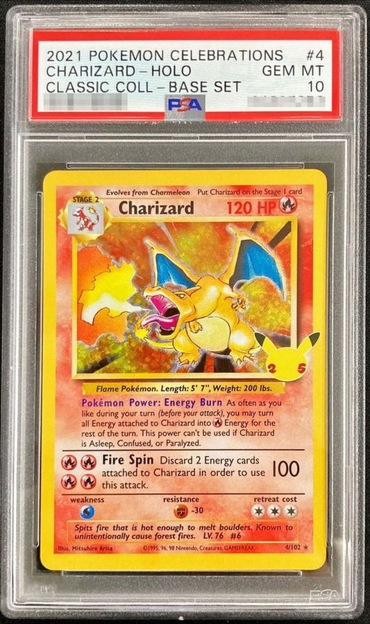 〔PSA10鑑定済〕リザードン(25th/英語版)【★】{4/102}[PSA](Charmeleon)