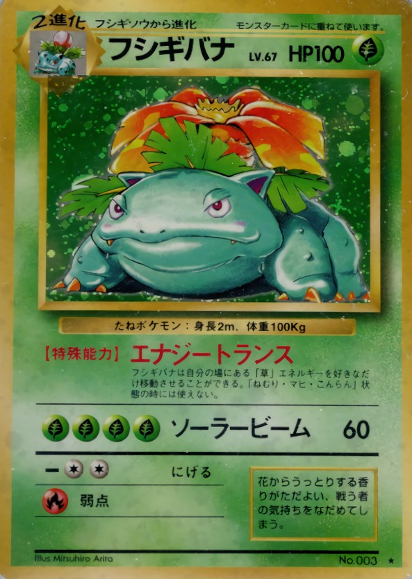フシギバナ LV.67(マークあり)【R】{旧裏}[その他](Venusaur)