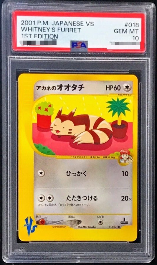 〔PSA10鑑定済〕アカネのオオタチ(VS)【-】{018/141}[PSA](Sentret)