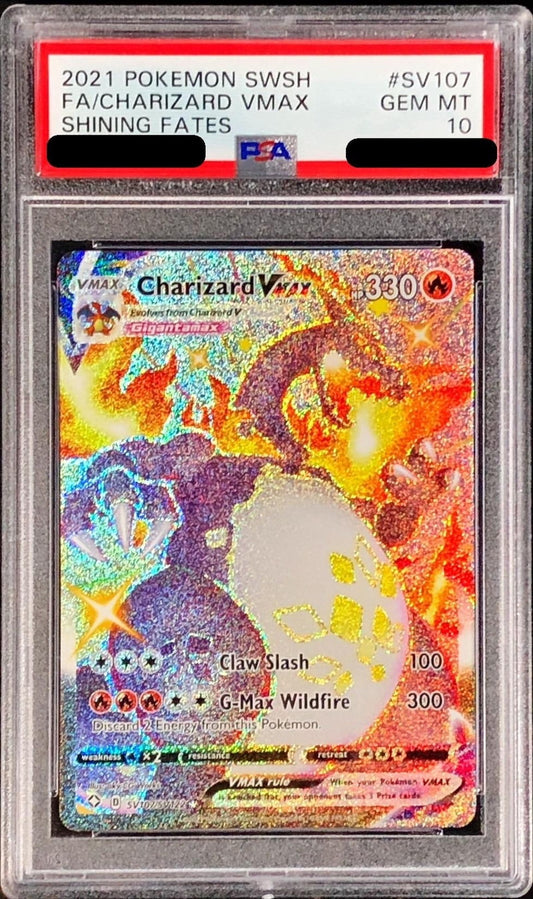〔PSA10鑑定済〕リザードンVMAX(SSR仕様/英語版)【-】{SV107/SV122}[PSA](Charmeleon)SR