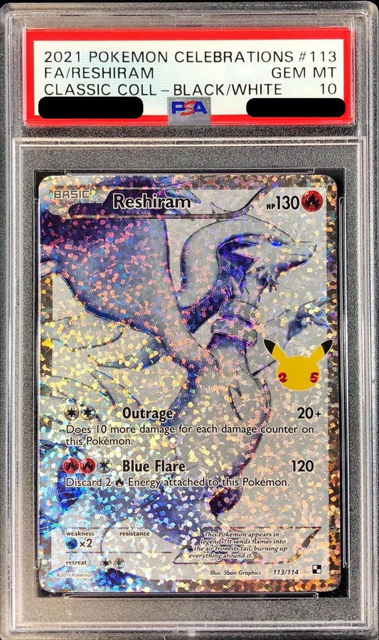 〔PSA10鑑定済〕レシラム(25th/英語版)【-】{113/114}[PSA](Reshiram)