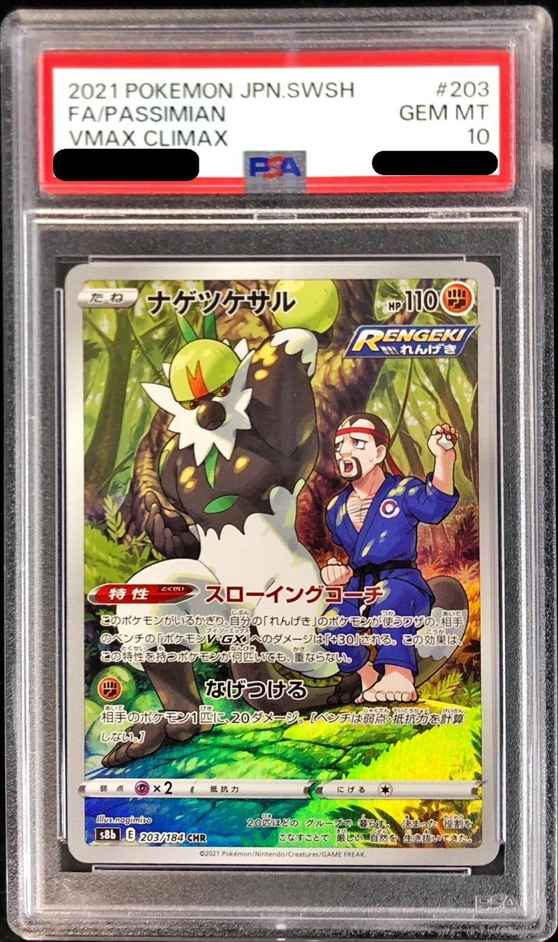 〔PSA10鑑定済〕ナゲツケサル【CHR】{203/184}[PSA](Passimian)