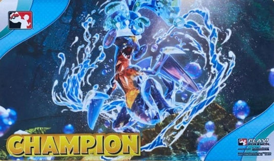 プレイマット『海外/テラスタルガブリアス(CHAMPION/Playロゴ)※』【サプライ】{-}[supply]
