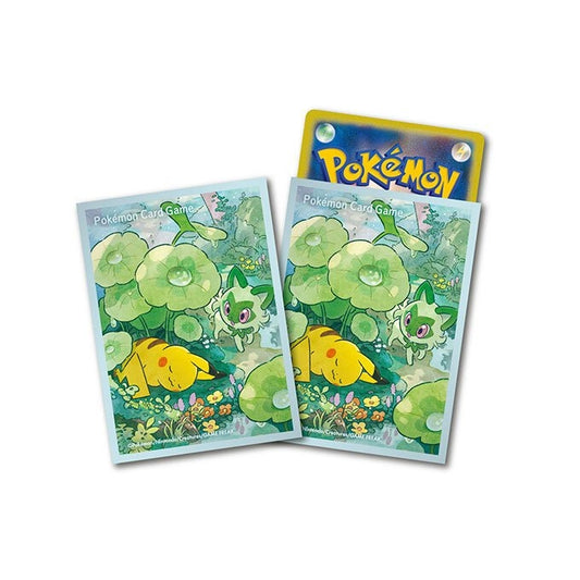 デッキシールド『青枠/ピカチュウ&ニャオハ』64枚入り【サプライ】{-}[supply]