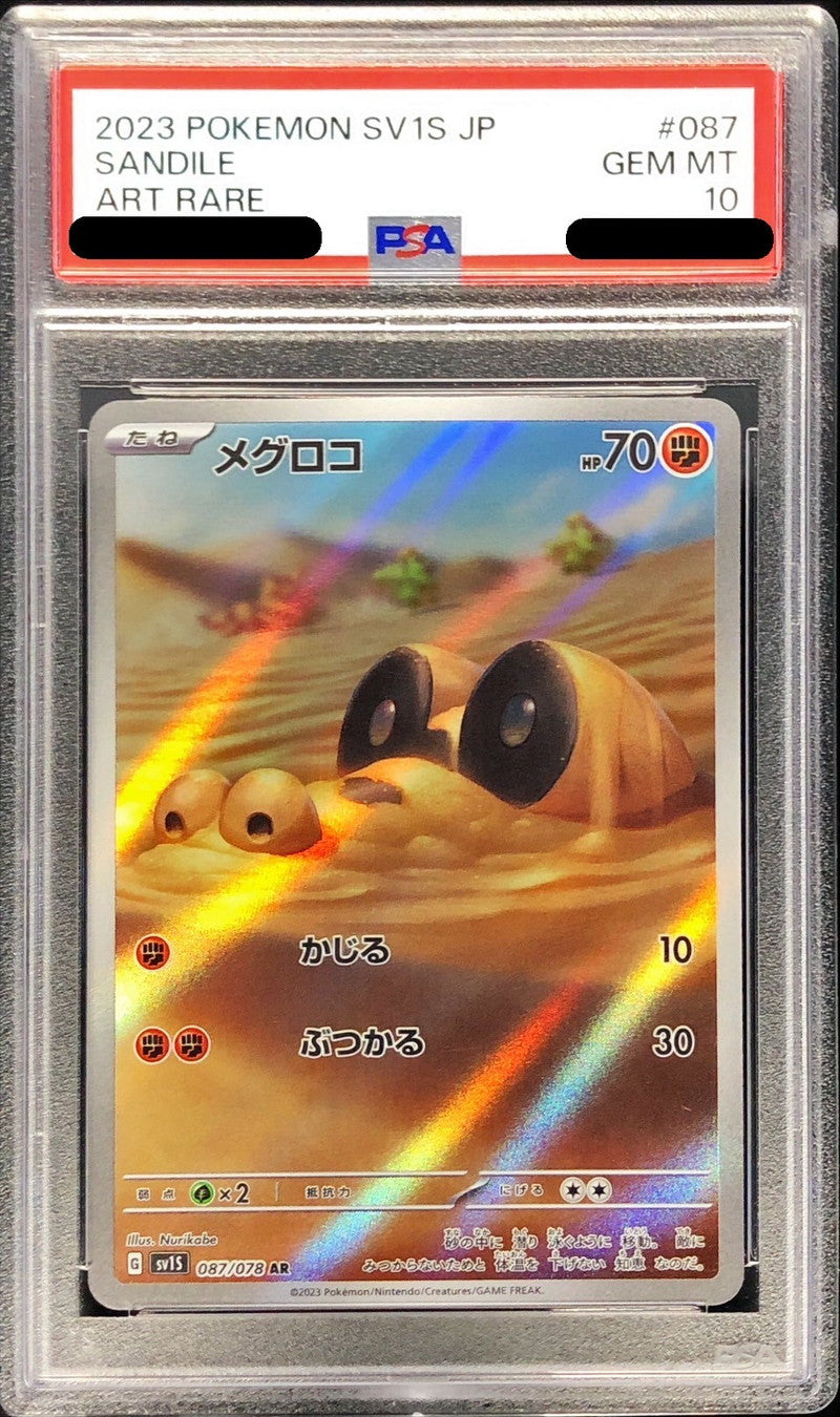 〔PSA10鑑定済〕メグロコ【AR】{087/078}[PSA](Sandile)