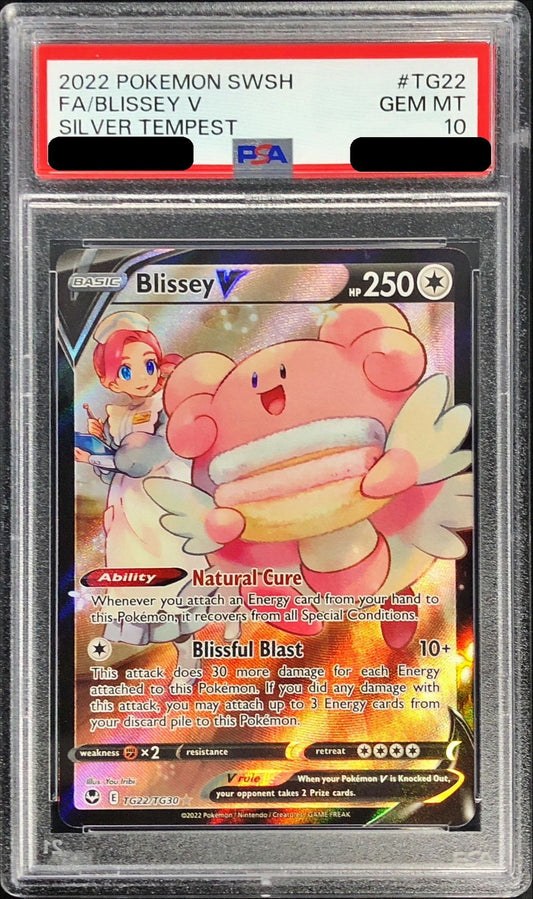 〔PSA10鑑定済〕ハピナスV(CSR仕様/英語版)【-】{TG22/TG30}[PSA](Blissey)SR