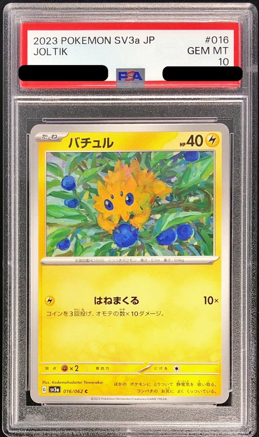 〔PSA10鑑定済〕バチュル【C】{016/062}[PSA](Joltik)