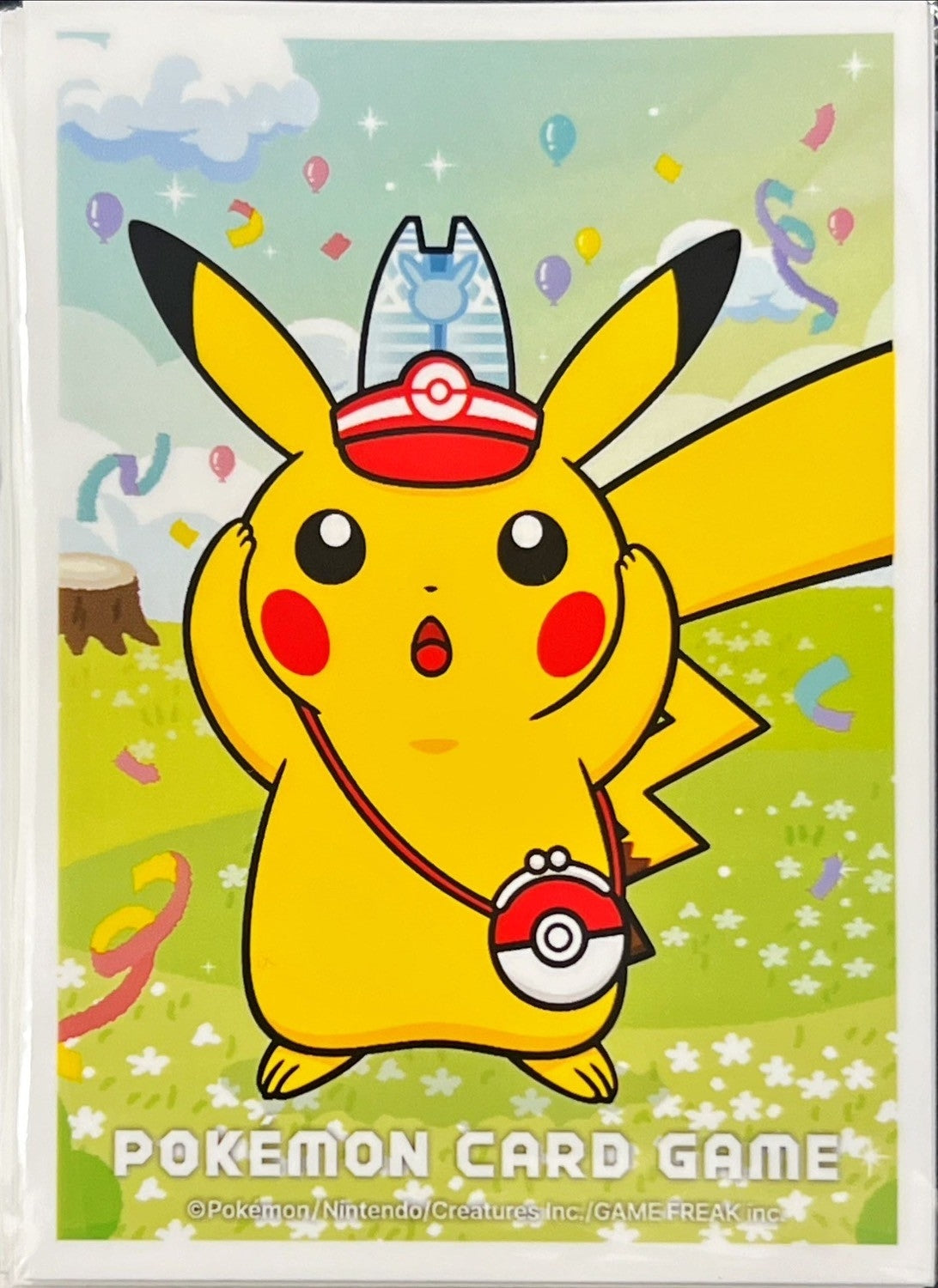 デッキシールド『海外/ピカチュウ(Enjoy Pokemon Town)※』64枚入り【サプライ】{-}[supply]