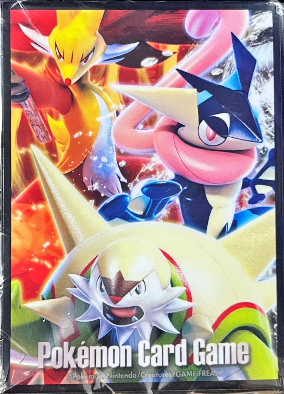 デッキシールド『ブリガロン＆マフォクシー＆ゲッコウガ(はじめてセット)』32枚入り【サプライ】{-}[supply]