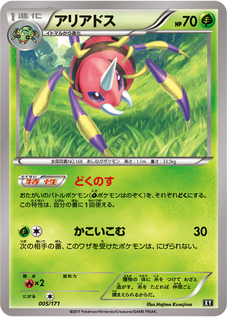 アリアドス【-】{005/171}[XY](Ariados)