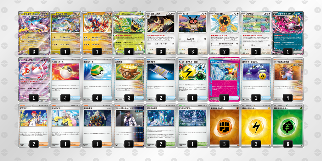 CL宮城 キクチシュウマ選手使用 タケルライコ＆オーガポン