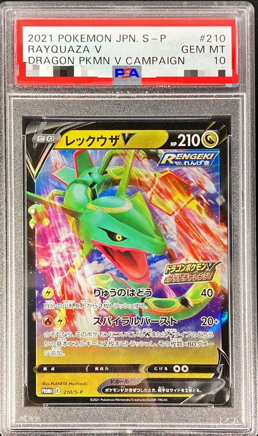 〔PSA10鑑定済〕レックウザV(RR仕様)【P】{210/S-P}[PSA](Rayquaza)