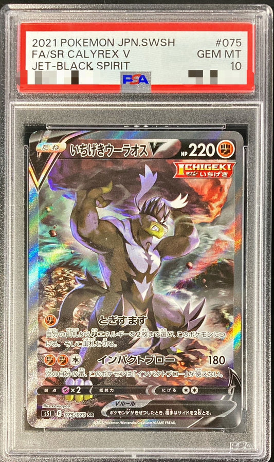 〔PSA10鑑定済〕いちげきウーラオスV(SA)【SR】{075/070}[PSA](Urshifu)SR