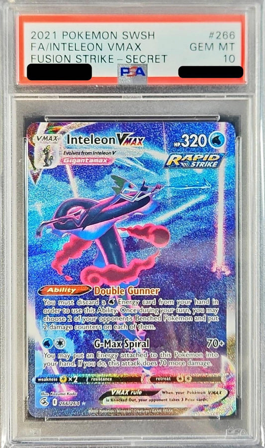 〔PSA10鑑定済〕インテレオンVMAX(SA仕様/英語版)【-】{266/264}[PSA](Inteleon)