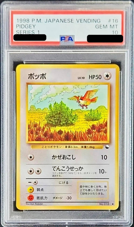 〔PSA10鑑定済〕ポッポLV.10【-】{旧裏}[PSA](Pidgey)