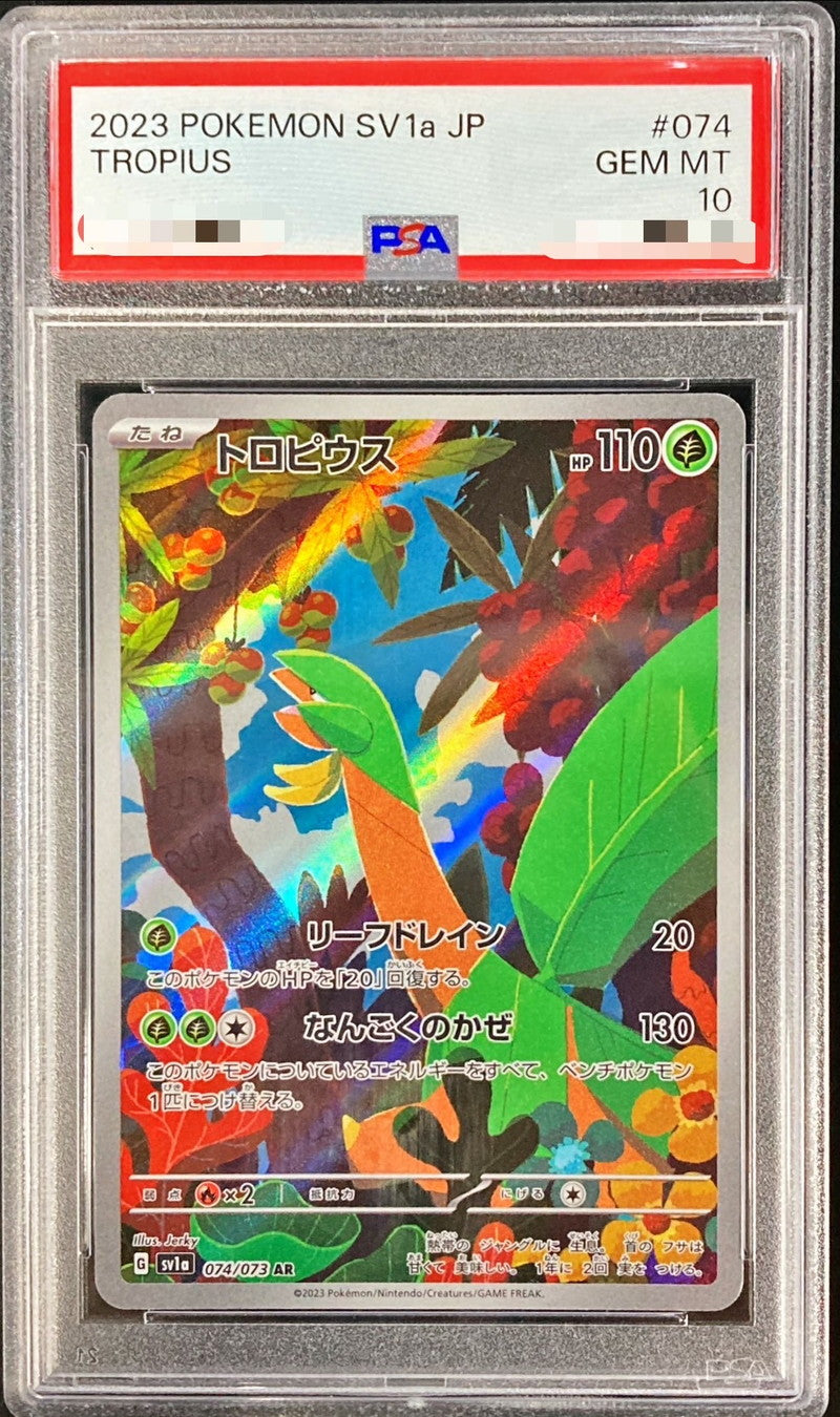 〔PSA10鑑定済〕トロピウス【AR】{074/073}[PSA](Tropius)