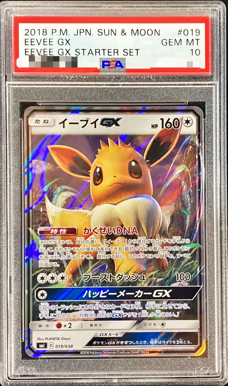 〔PSA10鑑定済〕イーブイGX(RR仕様)【-】{019/038}[PSA](Eevee)