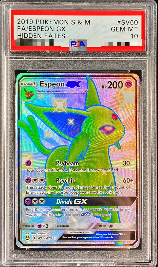 〔PSA10鑑定済〕エーフィGX(SSR仕様/英語版)【-】{SV60/SV94}[PSA](Espeon)SR