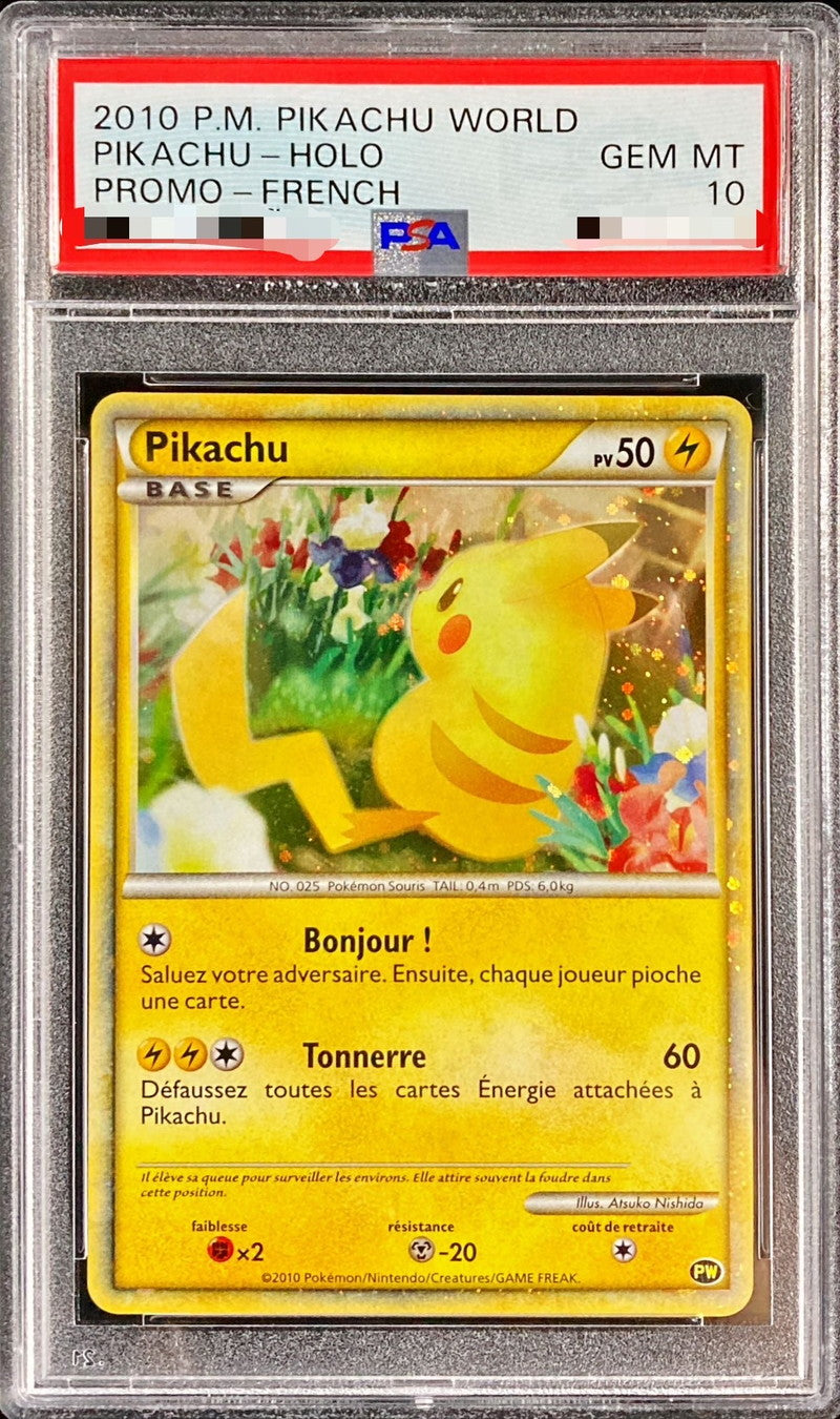 〔PSA10鑑定済〕ピカチュウ(ワールド/フランス語版)【-】{-}[PSA](Pikachu)