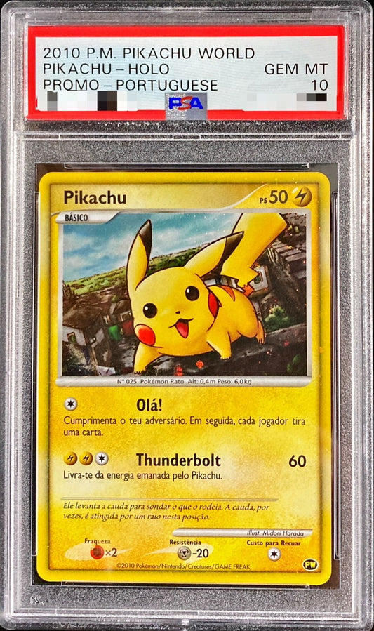 〔PSA10鑑定済〕ピカチュウ(ワールド/ポルトガル語版)【-】{-}[PSA](Pikachu)