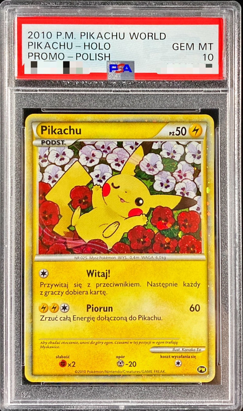 〔PSA10鑑定済〕ピカチュウ(ワールド/ポーランド語版)【-】{-}[PSA](Pikachu)