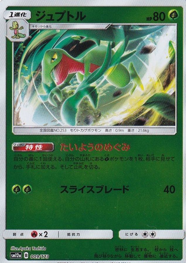 ジュプトル(ミラー)【-】{009/173}[sm12a](Grovyle)