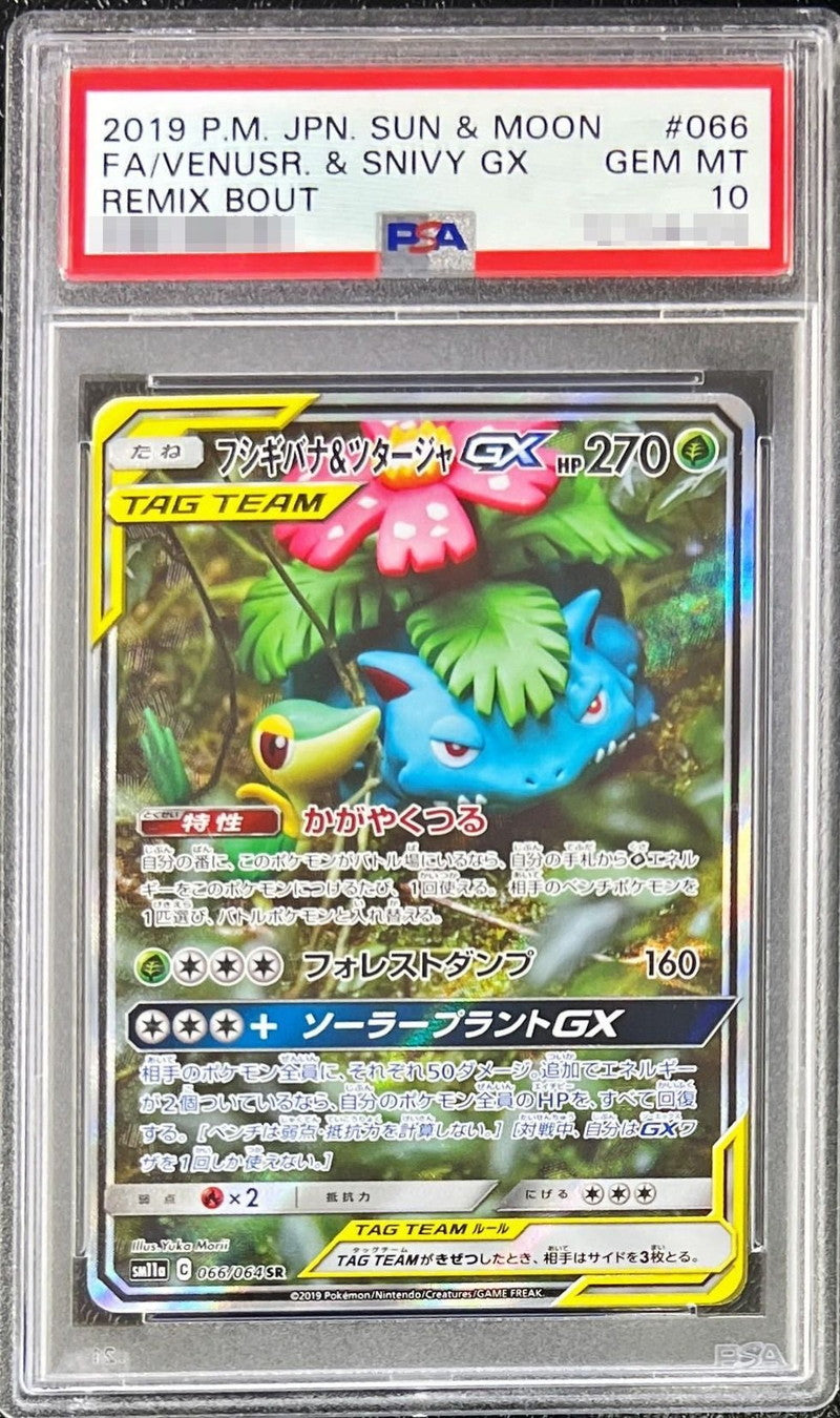 〔PSA10鑑定済〕フシギバナ＆ツタージャGX(SA)【SR】{066/064}[PSA](Venusaur)SR