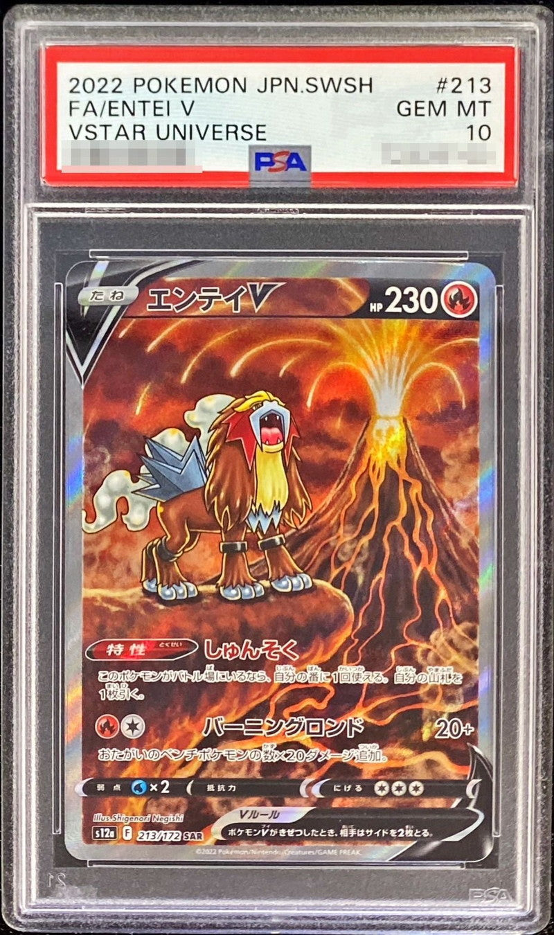 〔PSA10鑑定済〕エンテイV【SAR】{213/172}[PSA](Entei)SAR