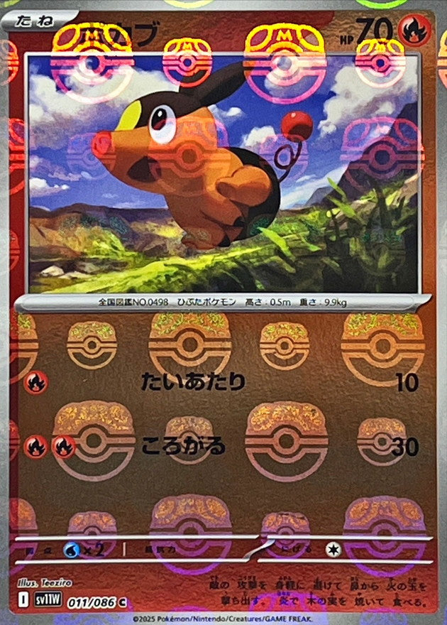 ポカブ(マスターボールミラー)【C】{011/086}[SV11W](Tepig)
