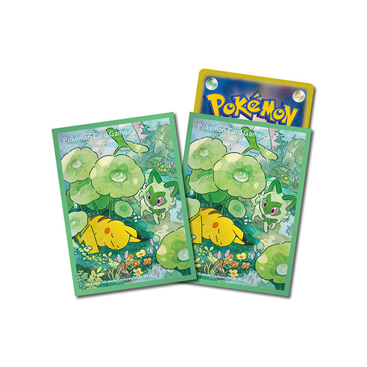 デッキシールド『緑枠/ピカチュウ＆ニャオハ』64枚入り【サプライ】{-}[supply]
