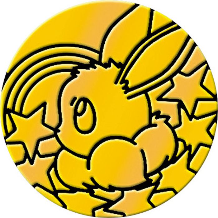 コイン『イーブイ(横向/金:ミラー)』【サプライ】{-}[supply]