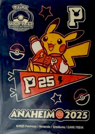 デッキシールド『WCS2025アナハイム(紺背景/ピカチュウ)※』65枚入り【サプライ】{-}[supply]