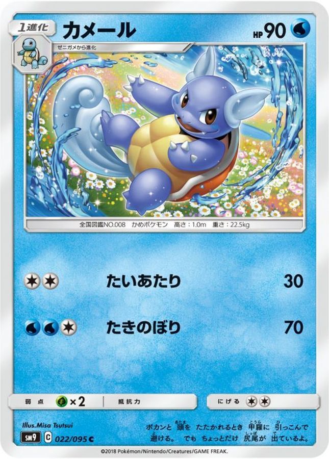 カメール【C】{022/095}[sm9](Wartortle)